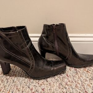 Franco Sarto Black Heeled Boots